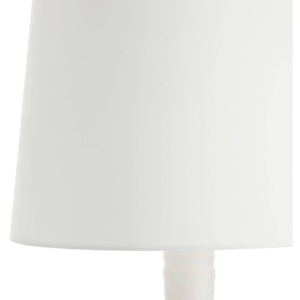 Fontana 32 inch 150.00 watt White and Antique Brass Lamp Portable Light