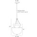Colleen 4 Light 15 inch Antique Mercury Chandelier Ceiling Light