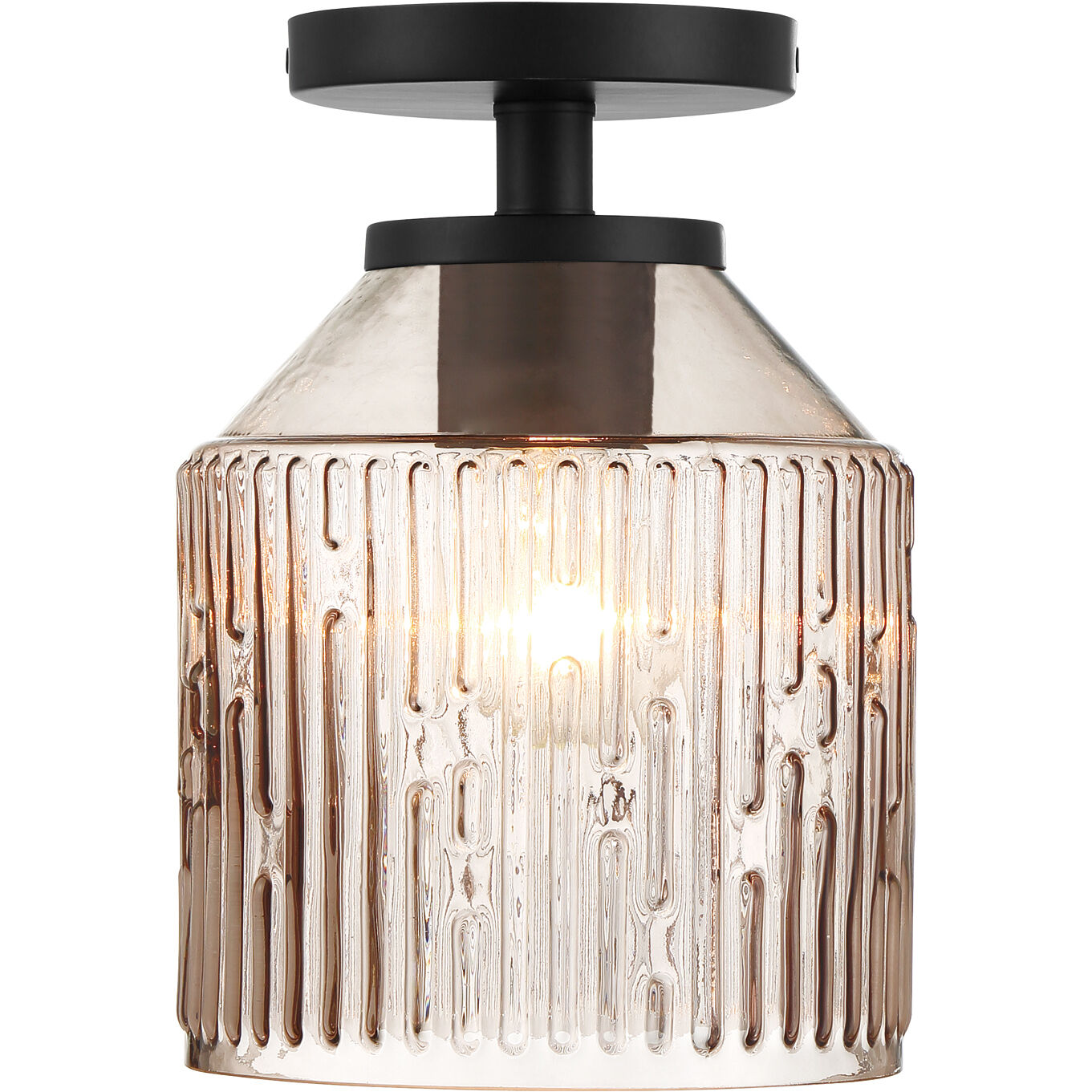 Ele 1 Light 7.25 inch Semi-Flush Mount