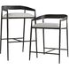 Ansel 36.5 inch Sterling Bar Stool