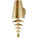 Ellie 1 Light 6 inch Gold Leaf Sconce Wall Light