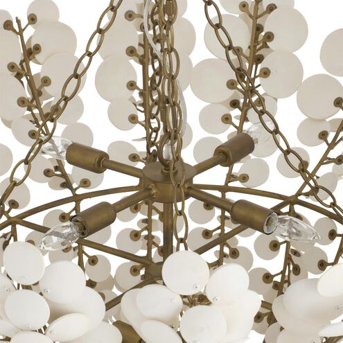 Bilal 8 Light 40 inch Antique Brass Chandelier Ceiling Light