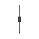 Hutu Wall Light in Bronze, Rectangle