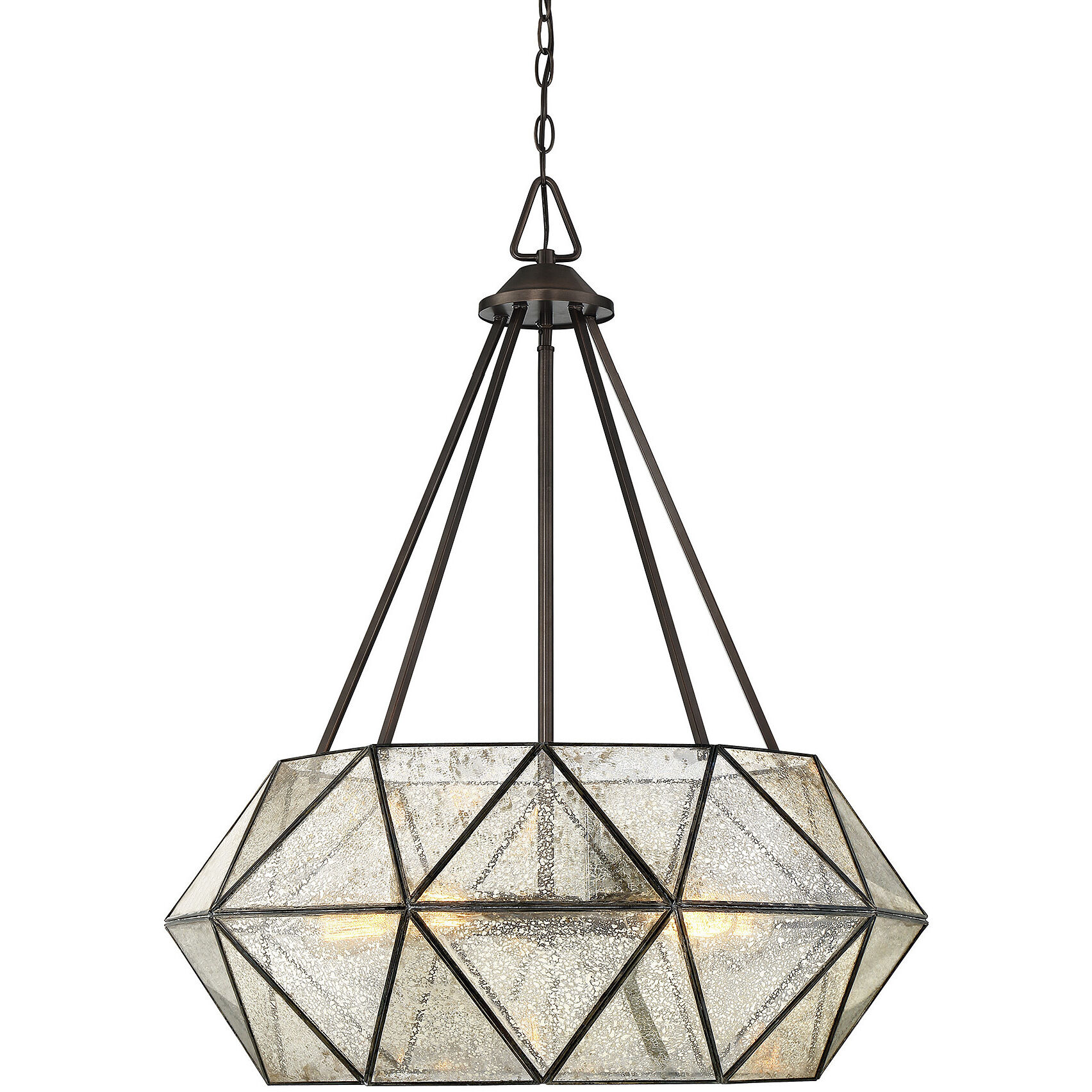 Tartan 5 Light 28 inch Oiled Burnished Bronze Pendant Ceiling Light