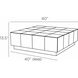 Antonia 40 X 13.5 inch Antiqued Mirror Cocktail Table