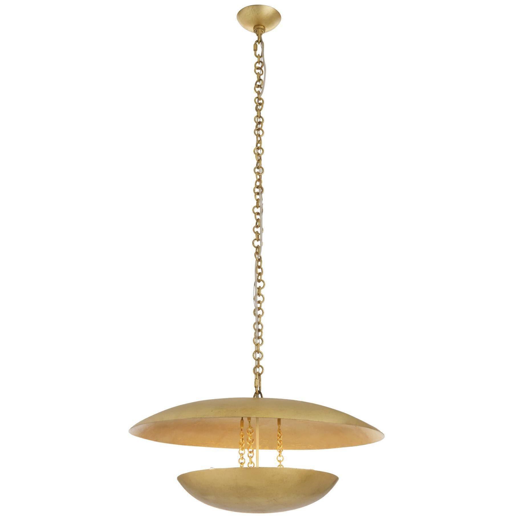 Florko 3 Light 24.5 inch Gold Leaf Chandelier Ceiling Light, Small