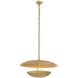 Florko 3 Light 24.5 inch Gold Leaf Chandelier Ceiling Light, Small