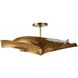 Daniella 3 Light 34 inch Vintage Brass Flush Mount Ceiling Light