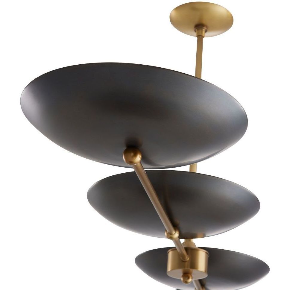 Griffith 55 X 10 inch Bronze Linear Chandelier Ceiling Light