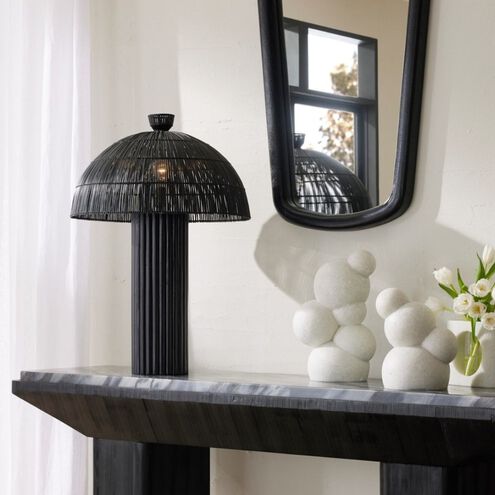 Como 60.00 watt Black Table Lamp Portable Light