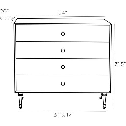Melbourne 34 inch Ebony Chest