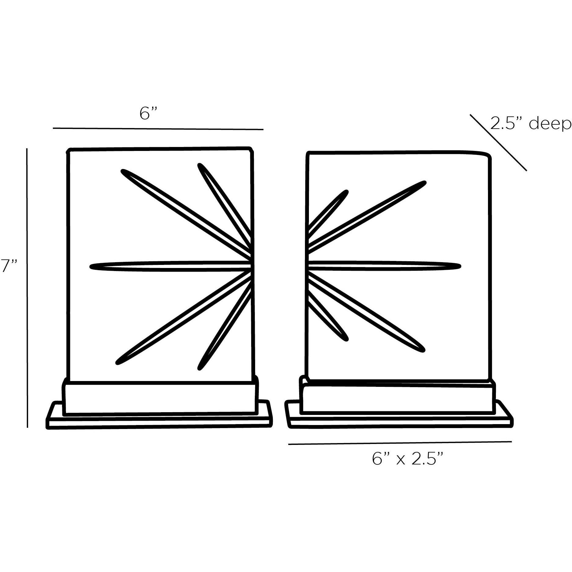 Veridian 7 X 6 inch Sculptures, Set of 2