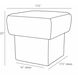 Athens 20 inch Olive Ottoman