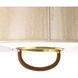 Middlebury 6 Light 29 inch Natural and Antique Brass Pendant Ceiling Light