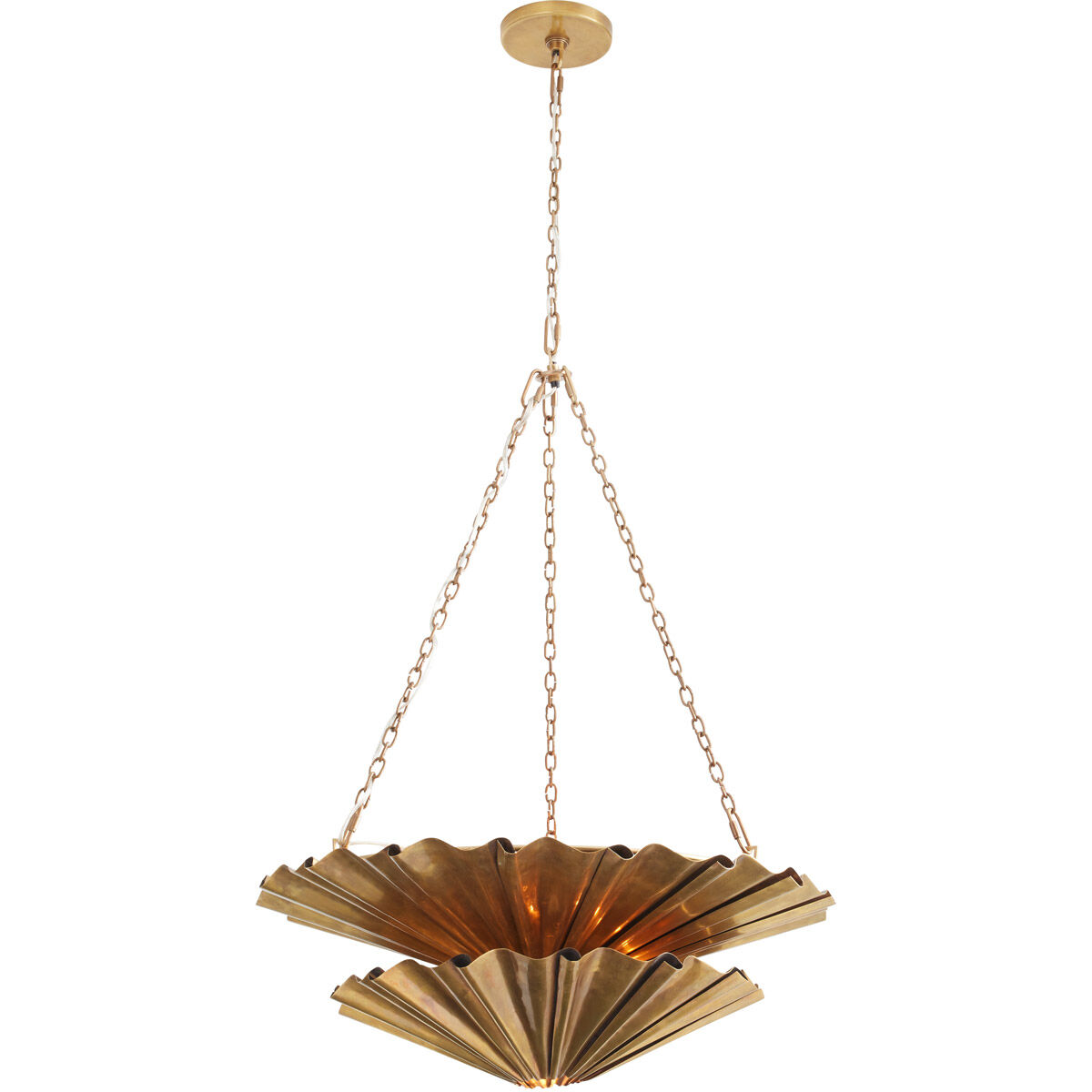 Katya 9 Light 28 inch Vintage Brass Chandelier Ceiling Light