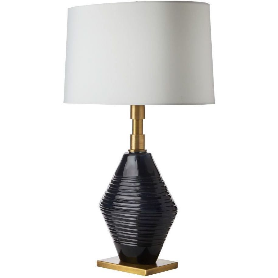 Estrada 150.00 watt Navy Optic Table Lamp Portable Light