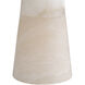 Chanell 30 inch 100.00 watt White Alabaster Table Lamp Portable Light