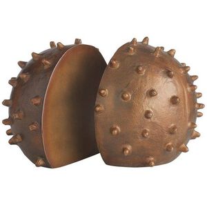 Fenwick 8.5 inch Dark Antique Brass Bookends, Set of 2