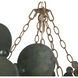 Bilal 40 inch Eucalyptus Coconut Shell Chandelier Ceiling Light