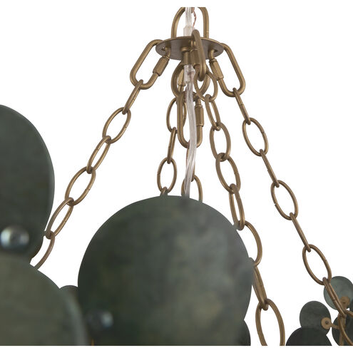 Bilal 40 inch Eucalyptus Coconut Shell Chandelier Ceiling Light