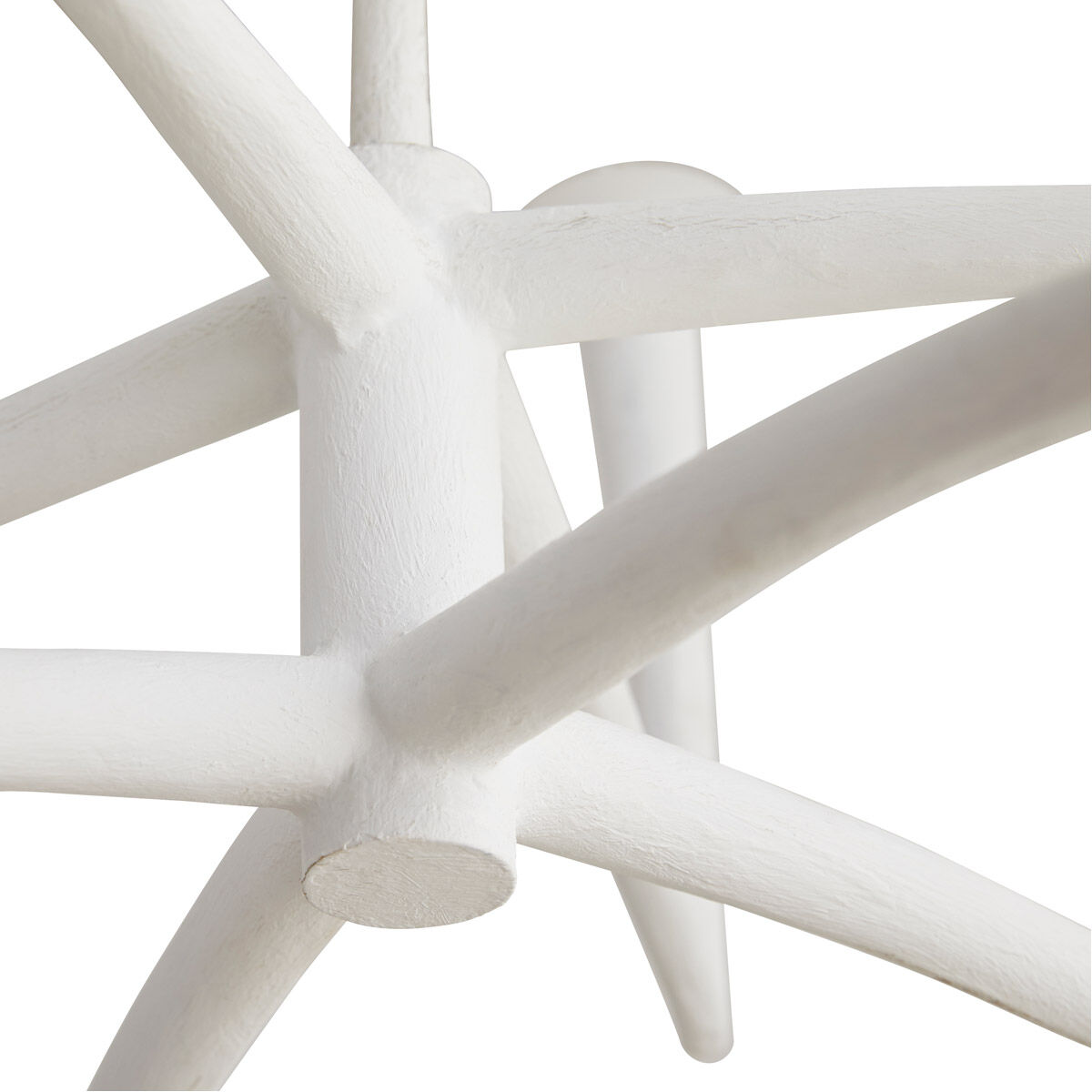 大特価 pop Arteriors 84062 Isma 8 Light 34 inch White Gesso Chandelier キャンドル
