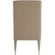 Hawthorne Dove Leather and Antique Brass Host Chair