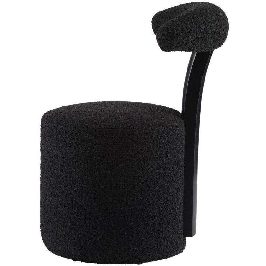 Ginni Charcoal Boucle and Ebony Chair