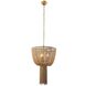 Yale 3 Light 20 inch Aged Brass Chandelier Ceiling Light