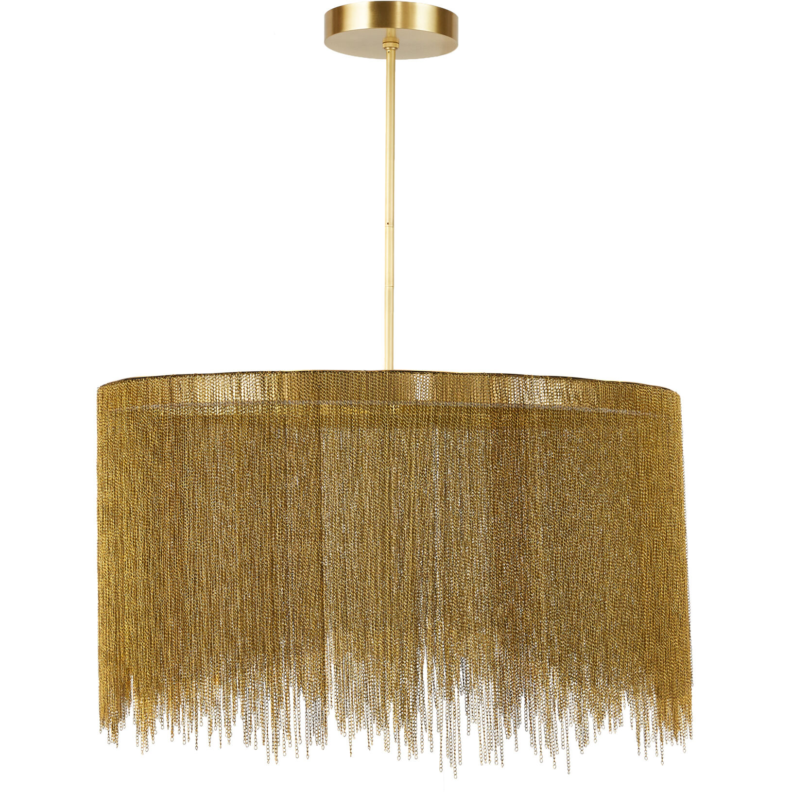 Bennet LED 38 inch Antique Brass Chandelier Ceiling Light