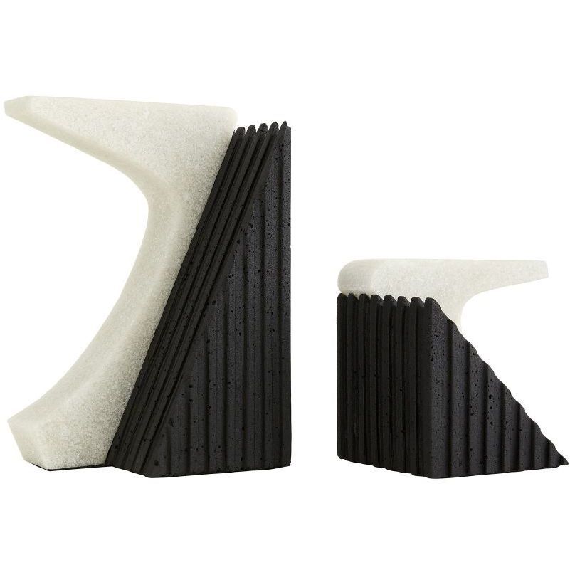 Jordono 6 inch Ivory Bookends, Set of 2