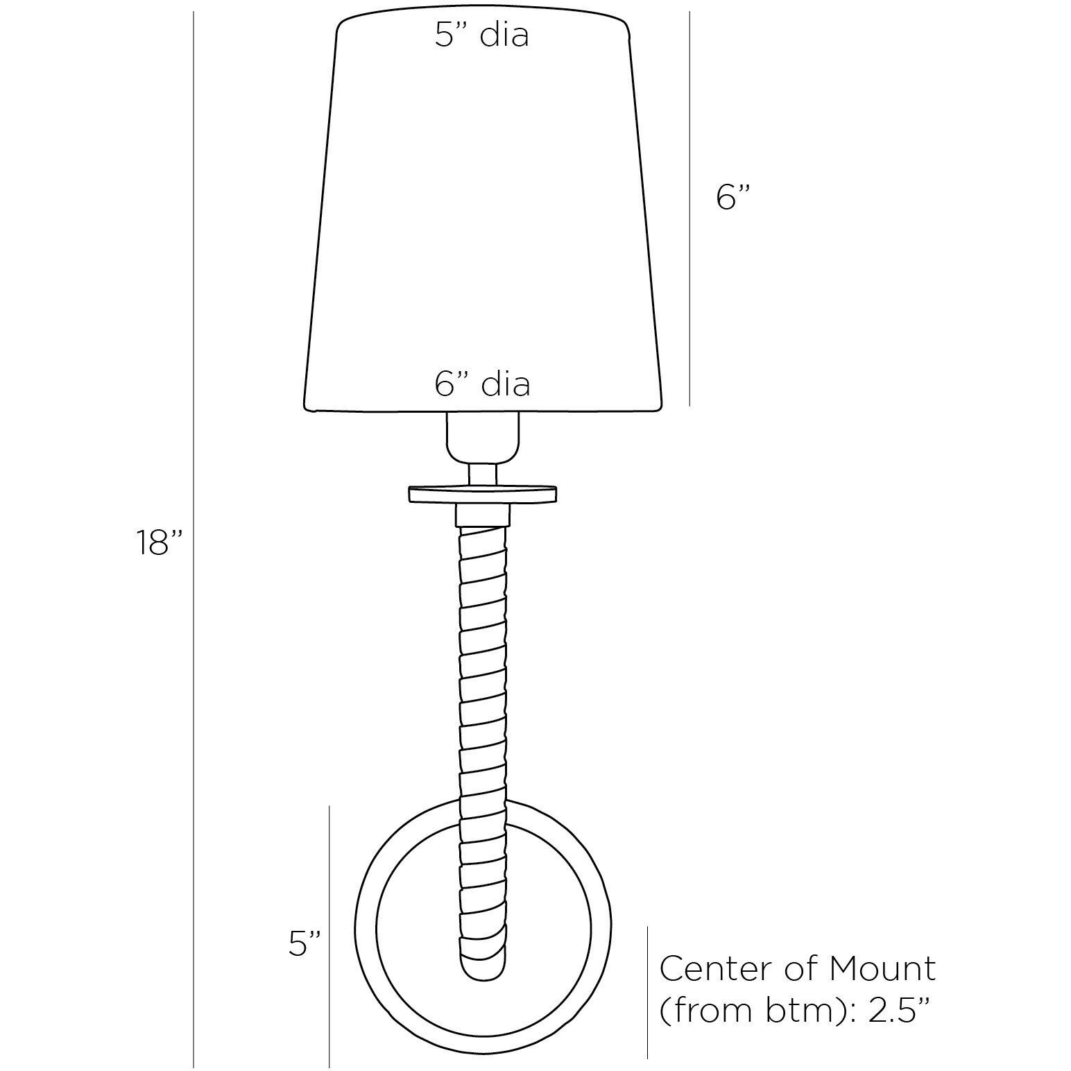 Wayman 1 Light 6 inch Antique Brass Sconce Wall Light