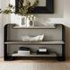 Epton Smoke Mango Wood and Blackened Bronze Bookshelf
