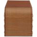 Hutchins Deep Russet Leather and Natural Oak with Antique Brass Bench