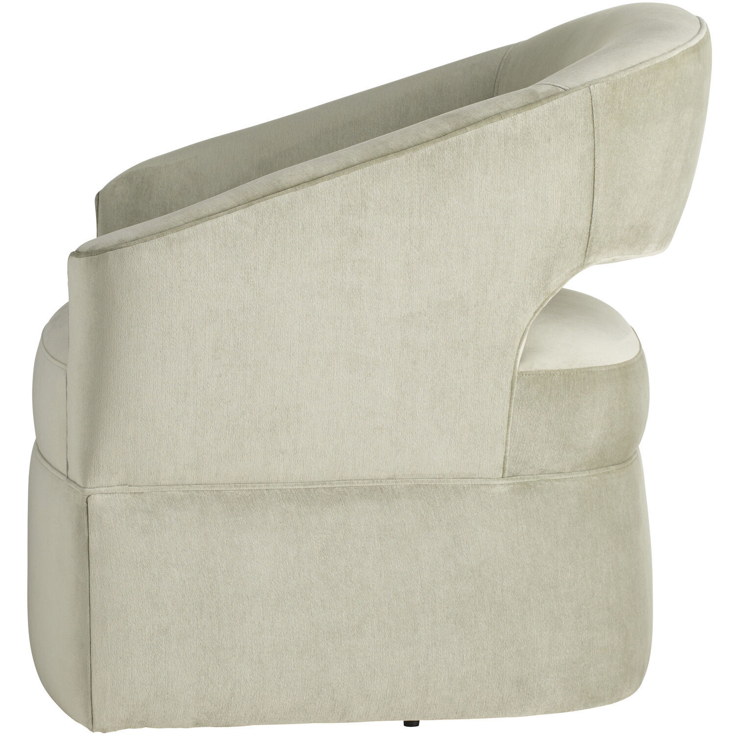 Lana Sage and Blackened Iron Lounge Chair