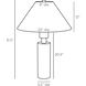 Blazi 31.5 inch 150.00 watt Hot Rolled Steel Lamp Portable Light