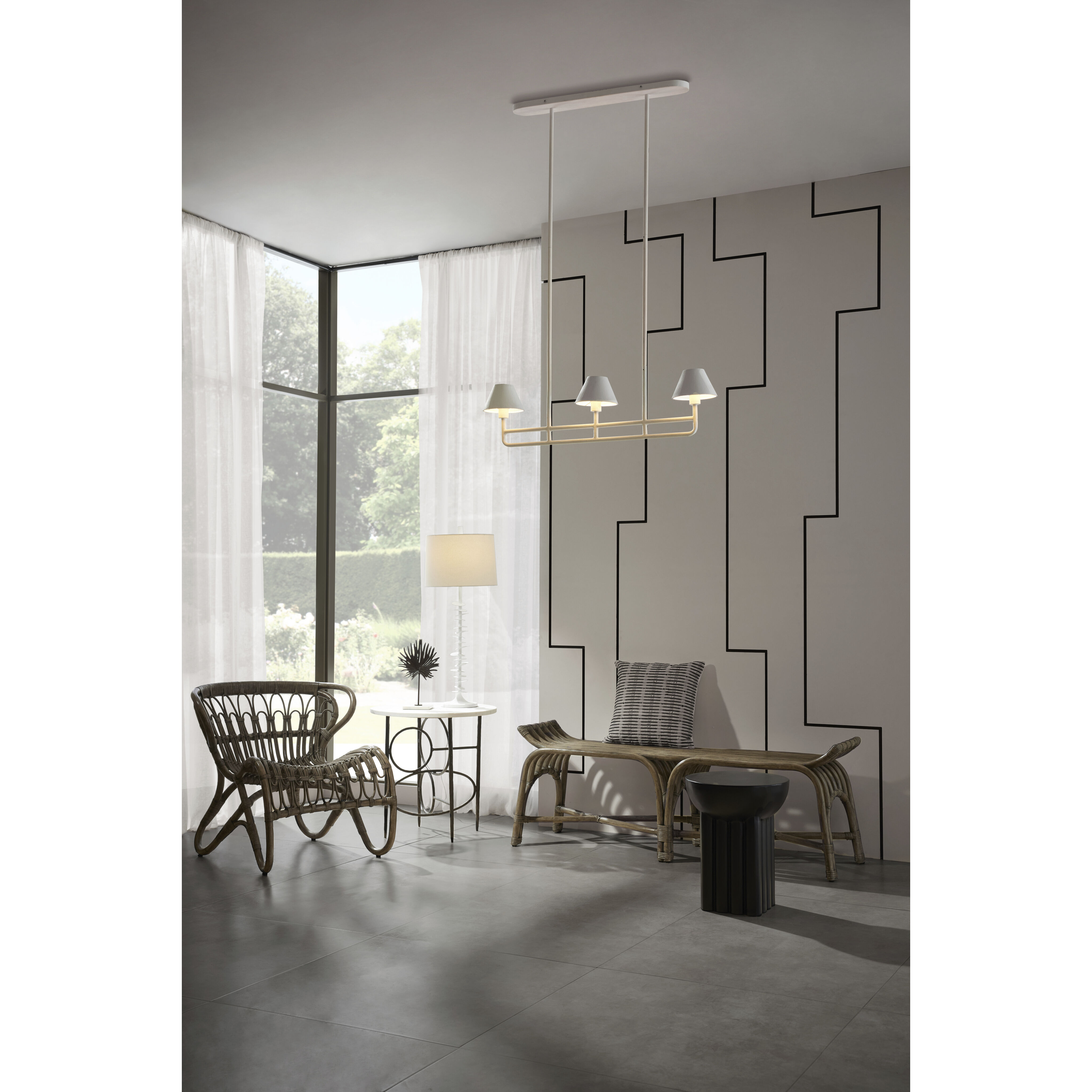 Santos 15 inch Black Accent Table