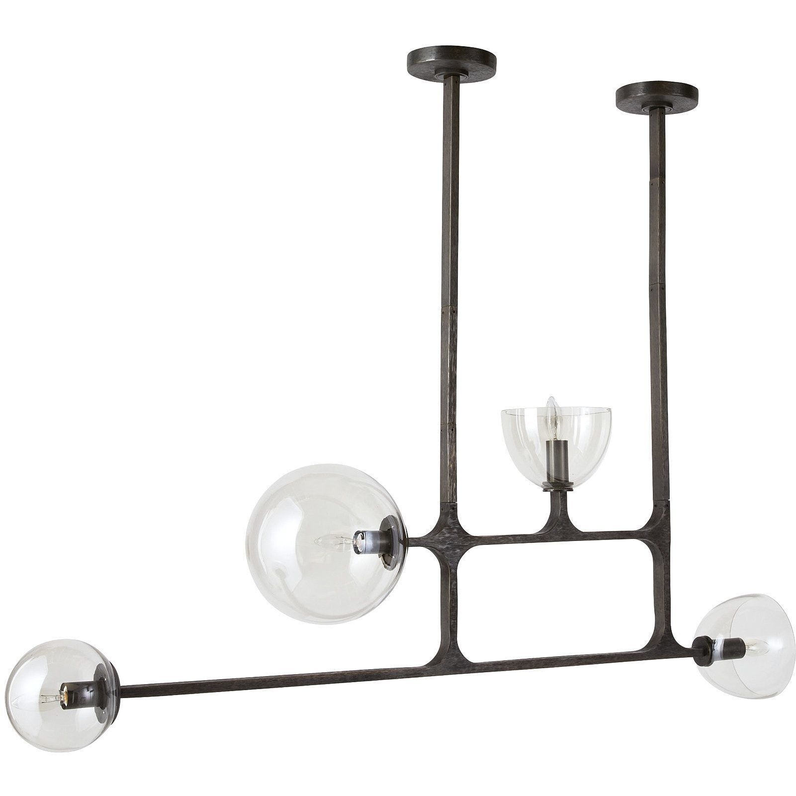 Dillon 4 Light 27 inch English Bronze Linear Chandelier Ceiling Light