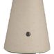 Struzzo 10 inch 3 watt Ivory and English Bronze Rechargeable Accent Lamp Portable Light