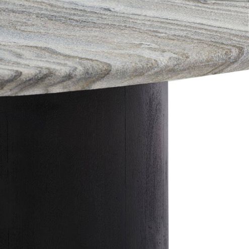 Melt 35 X 17 inch Ebony and Galaxy Marble Coffee Tables, Set of 2