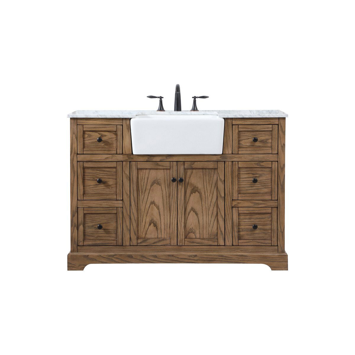 Franklin 48 X 22 X 35 inch Driftwood Bathroom Vanity Cabinet