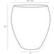 Kenmore 24 inch Mojave Faux Marble Side Table