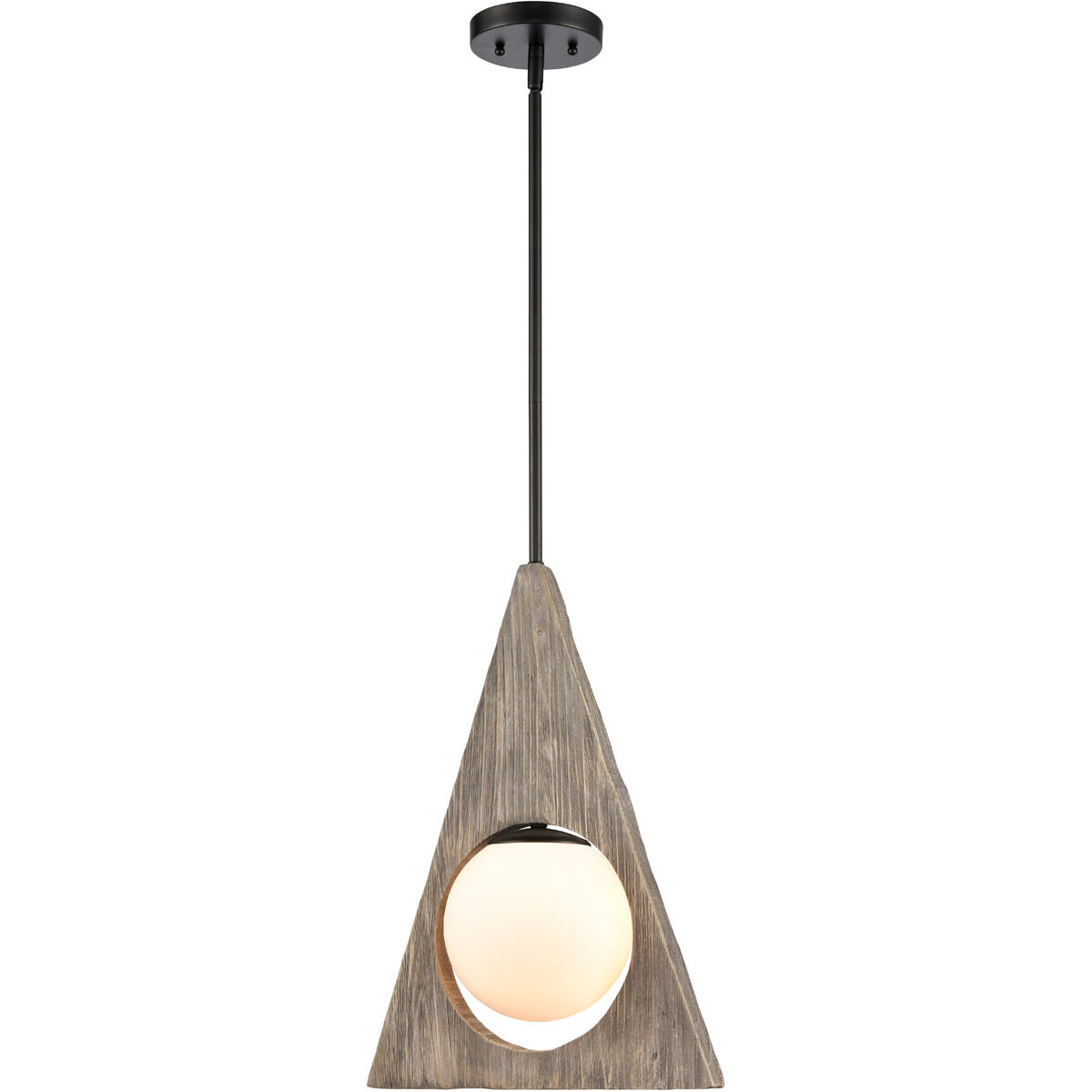 Maverick 1 Light 14.13 inch Matte Black Pendant Ceiling Light