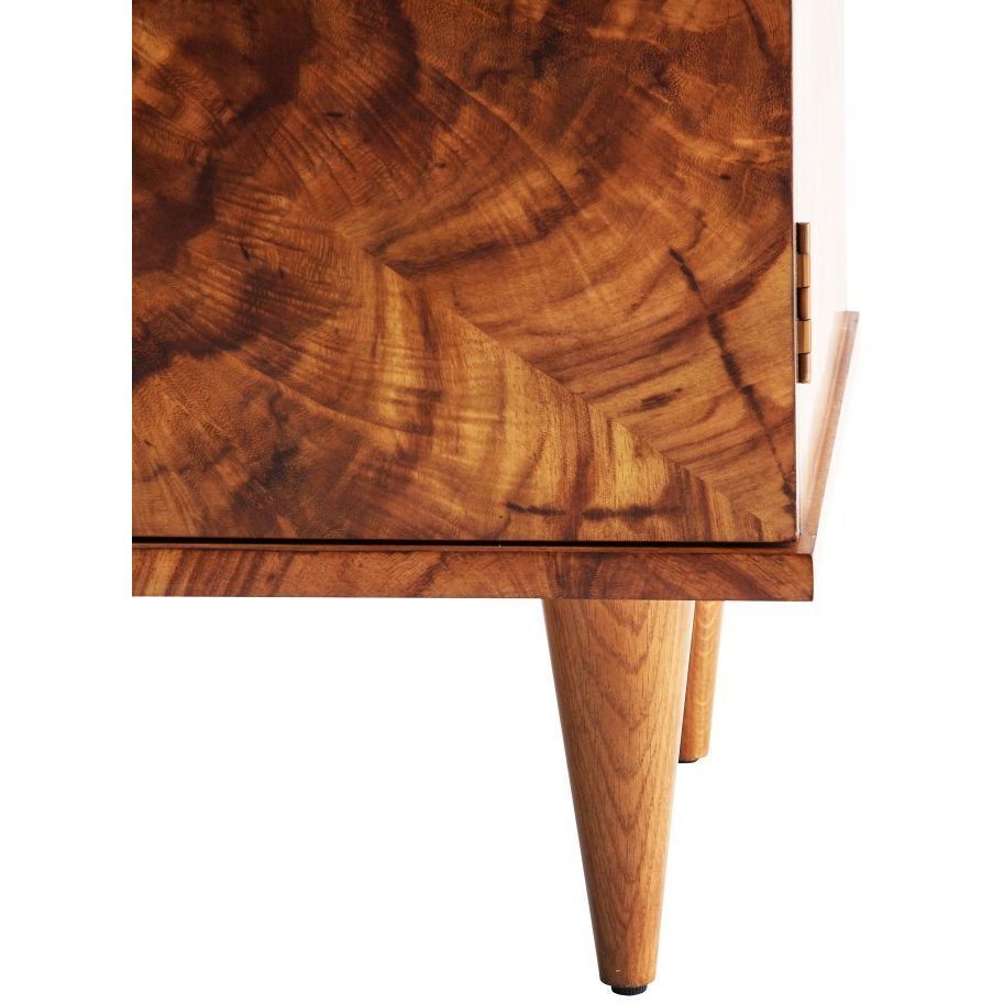 Manhattan 37 inch Toffee Burl Cocktail Cabinet