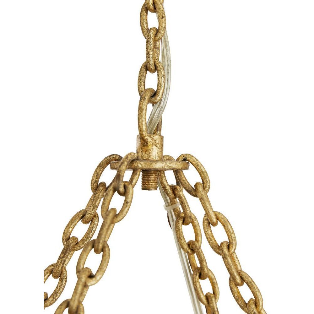 Prescott 10 Light 44.5 inch Gold Leaf Chandelier Ceiling Light