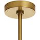 Tebaldi 8 Light 36 inch Antique Brass and Clear Etched Glass Chandelier Ceiling Light