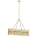 Prescott 10 Light 44.5 inch Gold Leaf Chandelier Ceiling Light