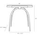 Bahati 20 X 18 inch White Sandblasted Accent Table