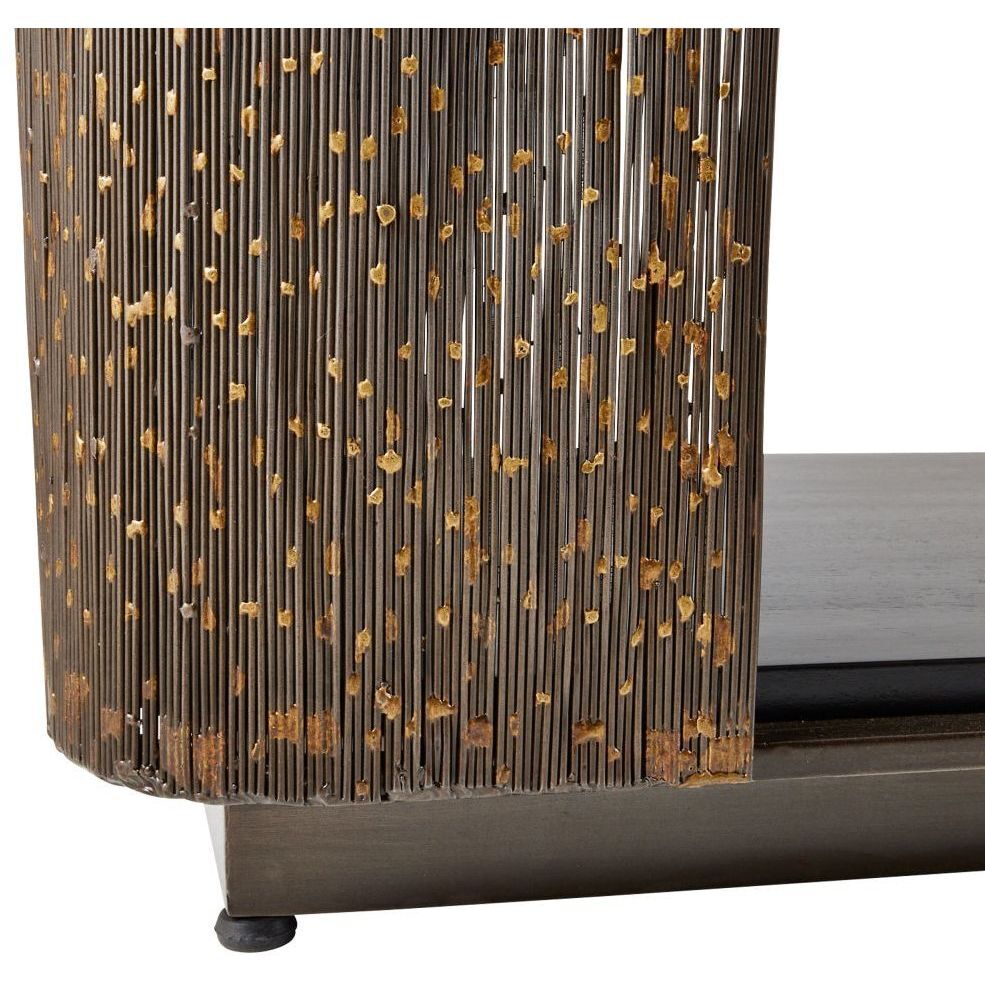 Easton Antique Brass Bookshelf