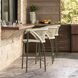 Enzo 40 inch Buff and Blackened Bronze Outdoor Bar Stool