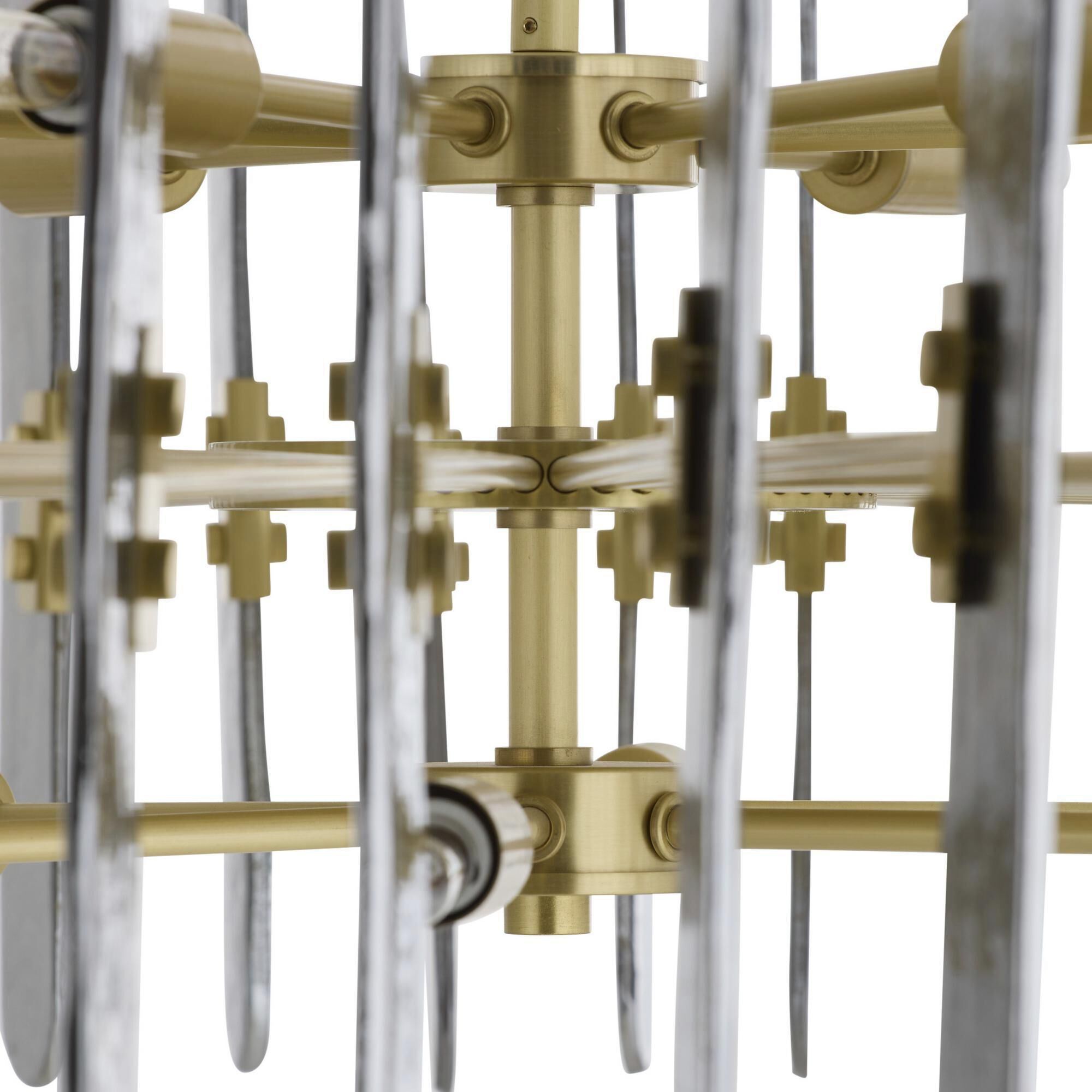 Klaus 12 Light 38 inch Antique Brass Chandelier Ceiling Light, Large